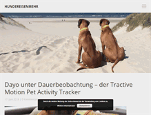 Tablet Screenshot of hunde-reisen-mehr.com
